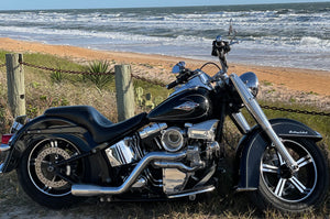 Harley Softail 103 twin cam turbo kit chrome